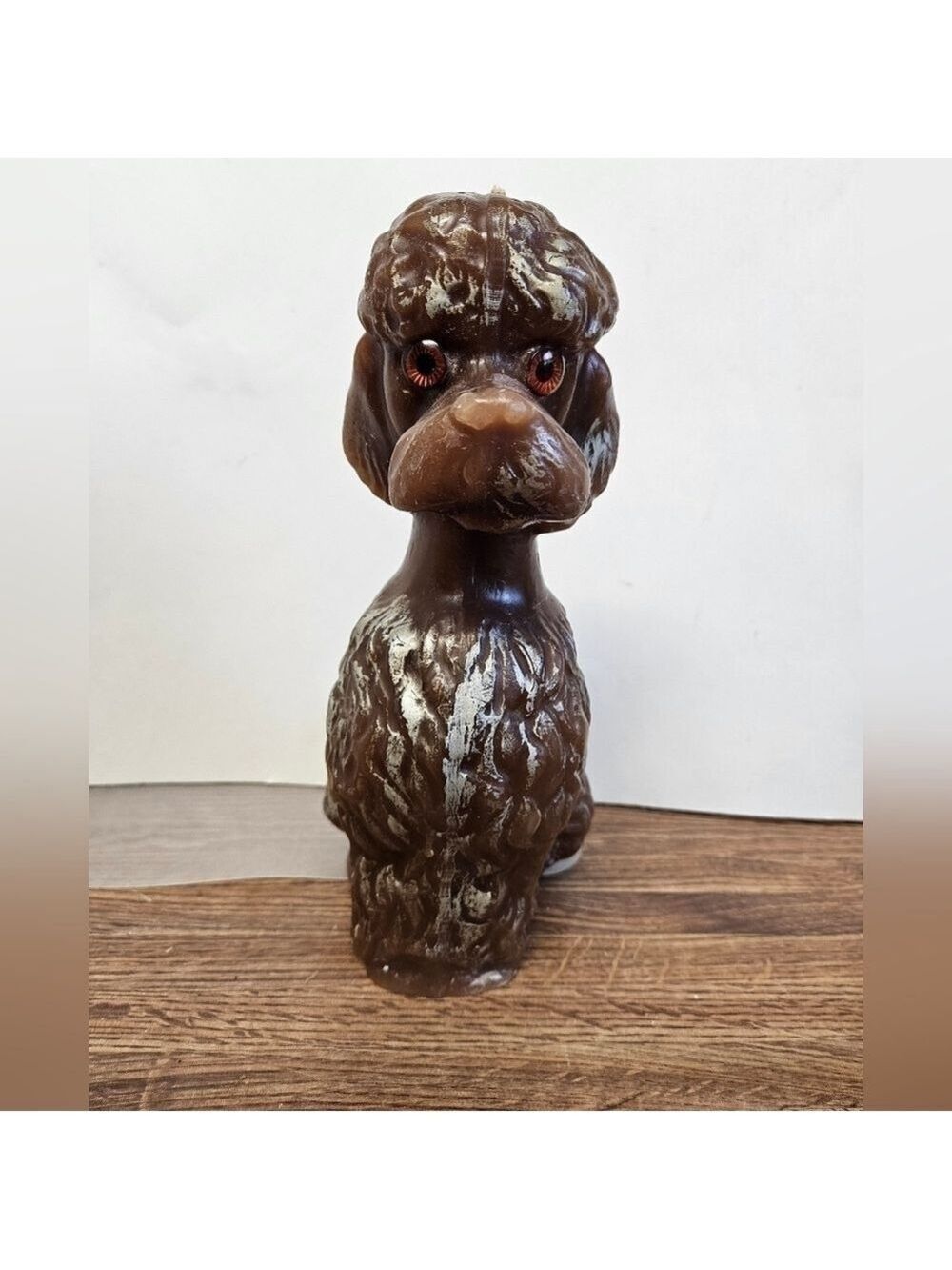 Vintage 1 of 2 Wax Poodle Candles